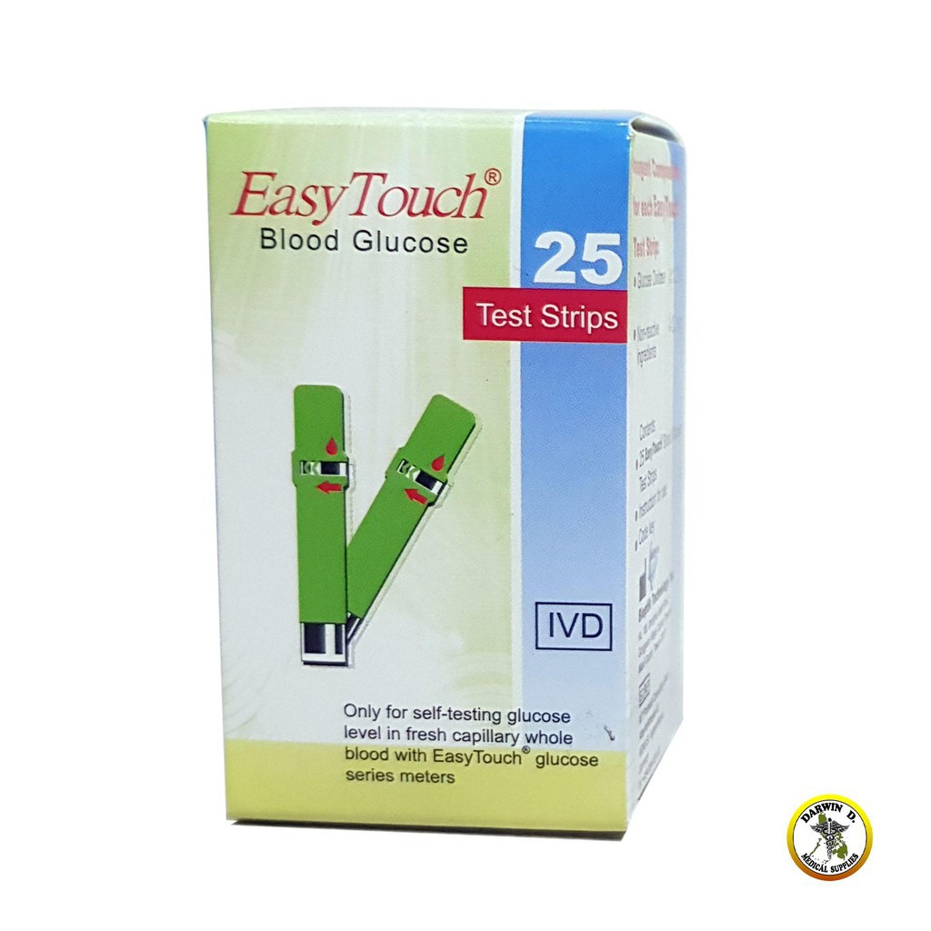 Que Thử Tiểu Đường Cho Máy Đo Easy Touch GCU ET322 (25 Que)