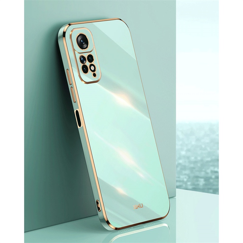 Ốp Điện Thoại Dẻo Vuông Mạ Màu Trơn Thời Trang Chống Sốc Cho Xiaomi Redmi Note 11 11S Pro Plus 11Pro 11Pro + 4G 5G