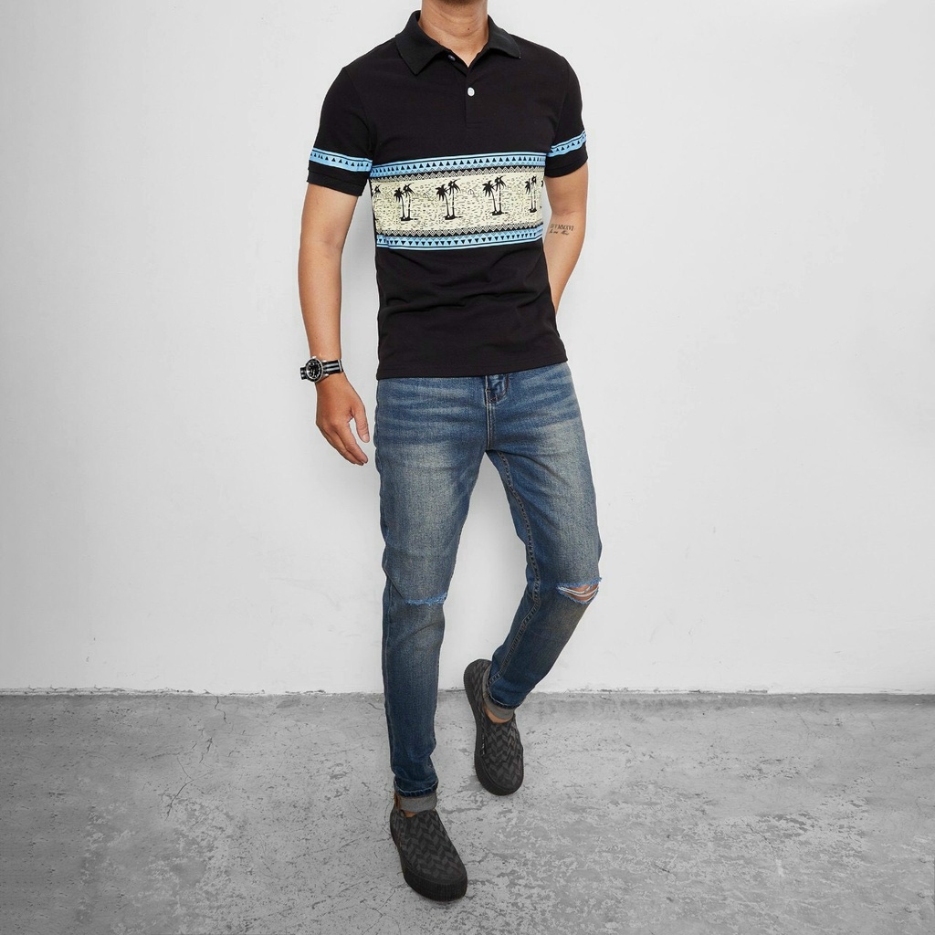 (Big size 3XL 4XL 100kg) Áo thun nam polo cổ bẻ Palm GAP012 2M - Áo POLO nam công sở cotton cá sấu, chuẩn form hàng hiệu