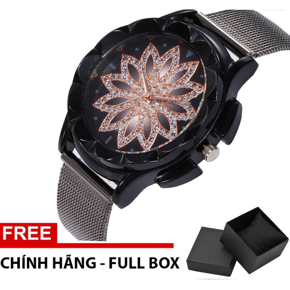 [Mã FAMAYWA2 giảm 10k đơn từ 50k] Đồng hồ nữ cánh hoa dây thép chống gỉ + full hộp BH 8 | BigBuy360 - bigbuy360.vn
