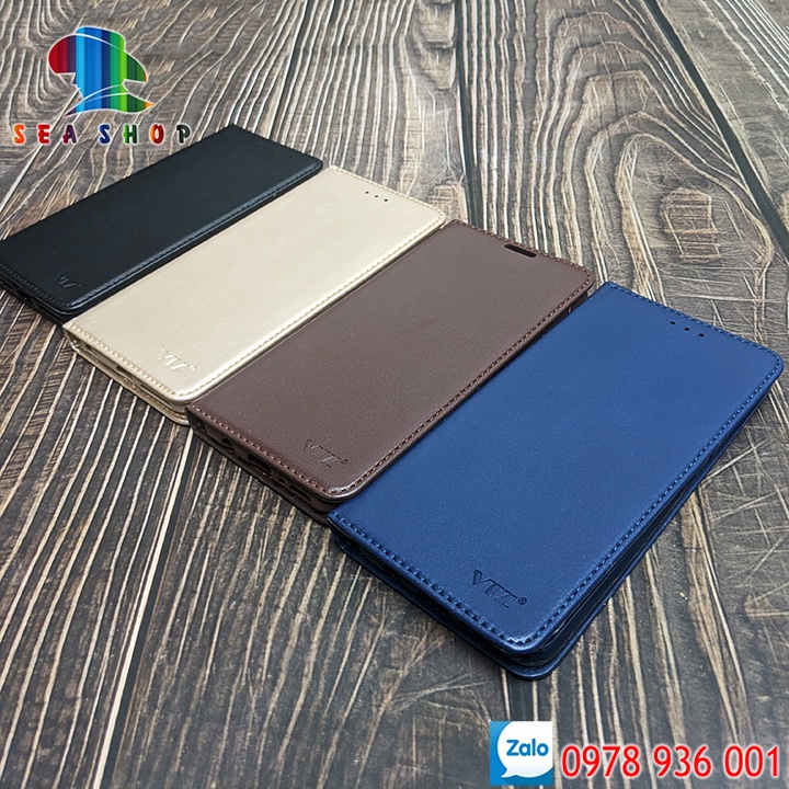 Bao da OPPO A76 Nắp gập - Ốp lưng 2 mặt có thiết kế ví cà thẻ, ngăn lớn để tien mặt - Kính full màn 9D