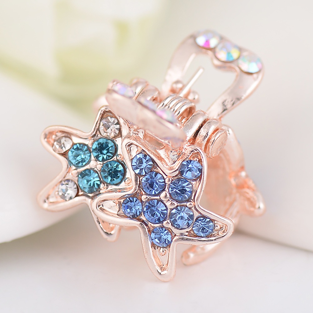 Kẹp Tóc Hình Sao Biển Đính Đá Dễ Thương Cho Bé Gái