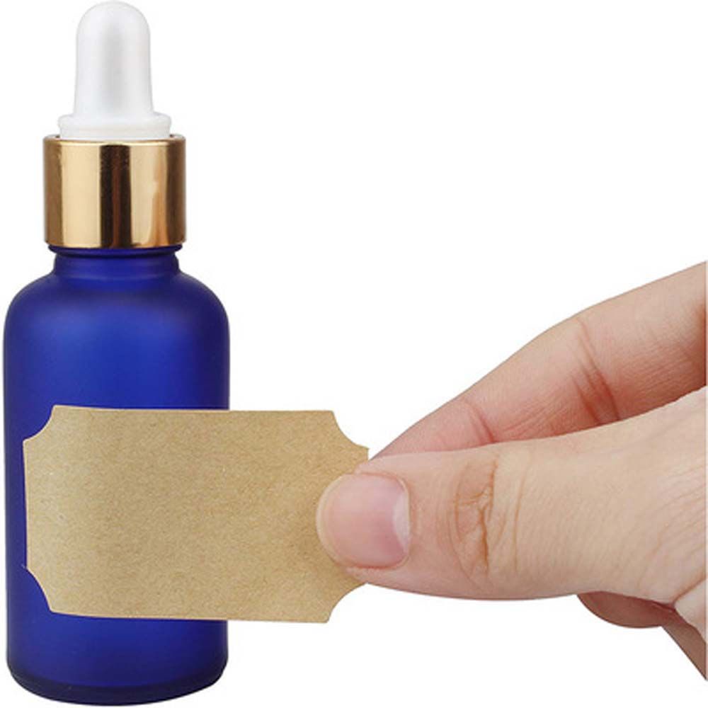 Nhãn Dán Chai Tinh Dầu / Nước Hoa / Mỹ Phẩm Bằng Giấy Kraft Chống Thấm Nước Đa Năng Tiện Dụng DIY