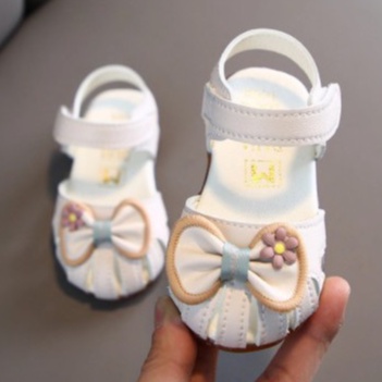 Sandal hoa nơ cho bé gái tập đi 0-2 tuổi xinh xắn