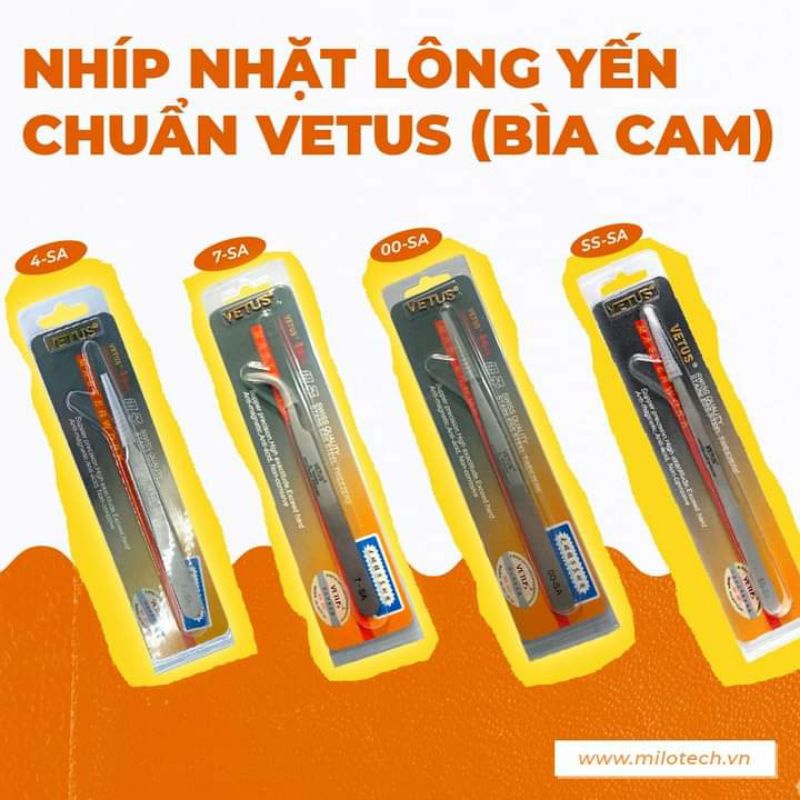 NHÍP NHẶT LÔNG YẾN CHUYÊN DỤNG CHUẨN VETUS (bìa cam)