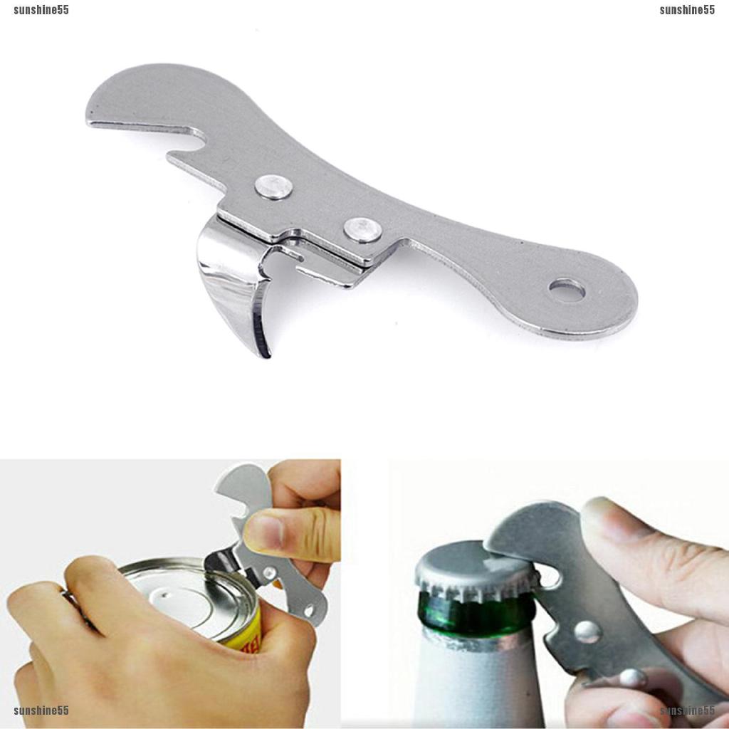 Dụng Cụ Mở Nắp Chai / Lon Đa Năng Chất Liệu Inox Cao Cấp