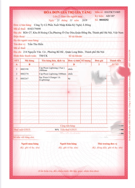 Cáp Pisen Lightning Denim Aluminum Alloy 1.2m