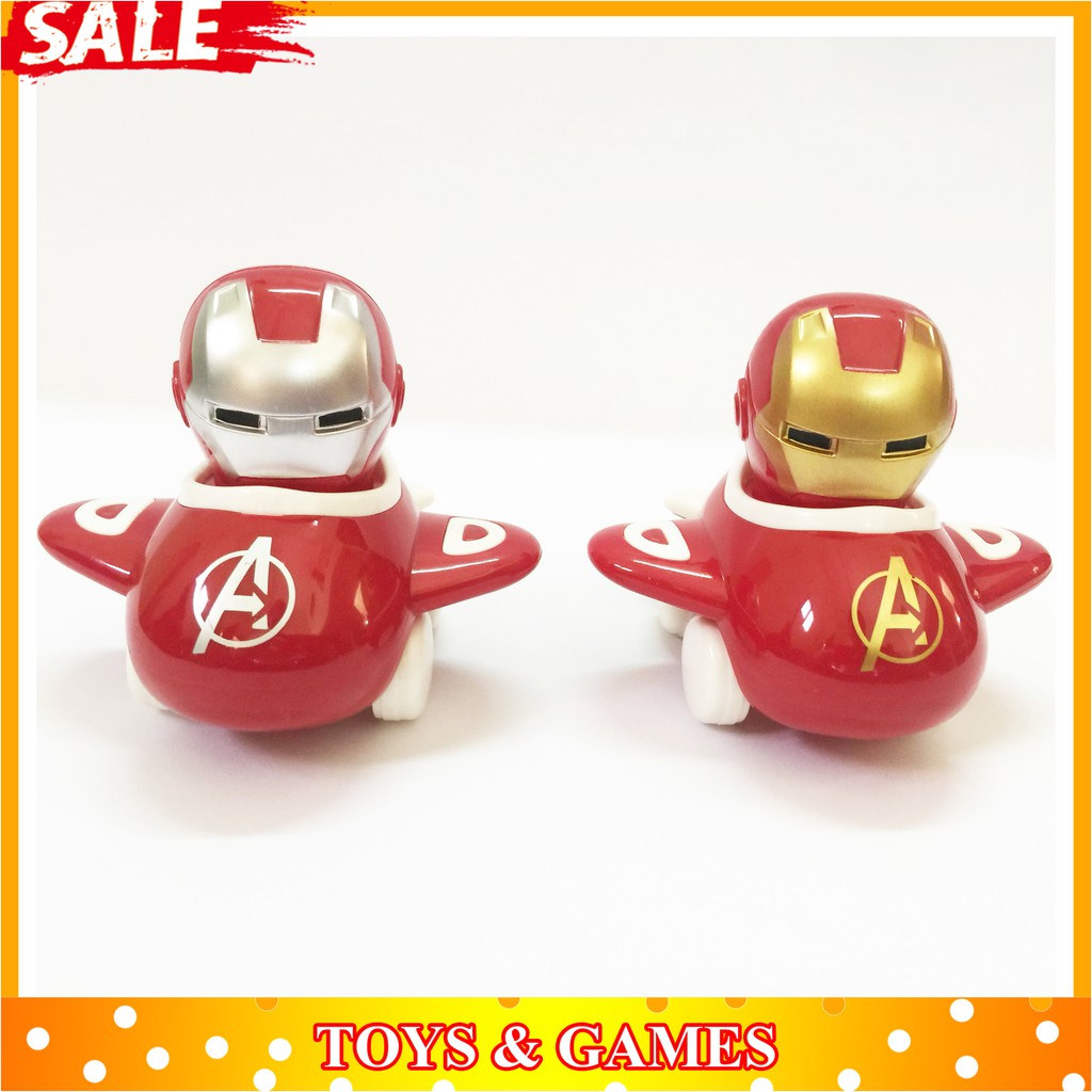 Viz - Đồ chơi trẻ em - MÁY BAY IRON MAN LẮC ĐẦU MINI  SIÊU DỄ THƯƠNG CÓ 2 MẪU