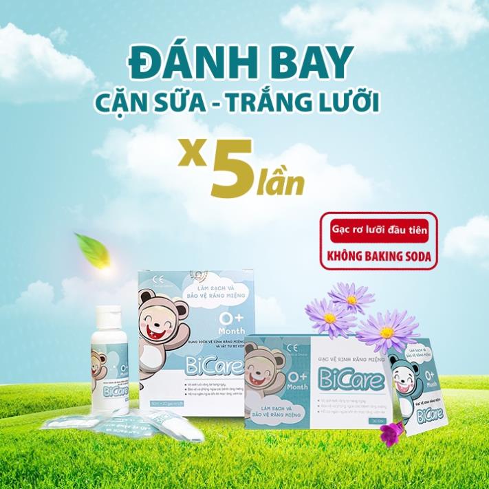 Gạc Rơ Lưỡi Bicare Vệ Sinh Răng Miệng Cho Bé - CHÍNH HÃNG