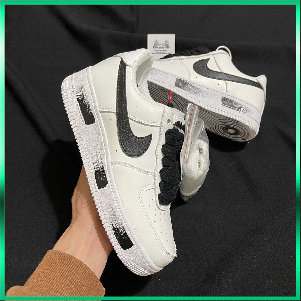 Giày Thể Thao 𝗔𝗙𝟭 Trắng Hoa Cúc Paranoise 2.0 Tróc Sơn - Giày Sneaker AF1 Trắng Hoa Cúc Nam Nữ Cao Cấp Full Box