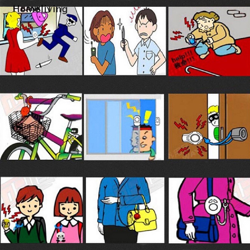 Móc Khóa Báo Động Khẩn Cấp Chống Tấn Công