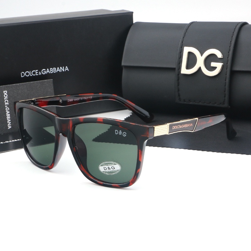 DOLCE &amp; GABBANA Kính Mát in Chữ Nhiều Màu Sắc Phong Cách Cổ Điển Thời Trang Chống Tia uv400 Dành Cho Nam Và Nữ