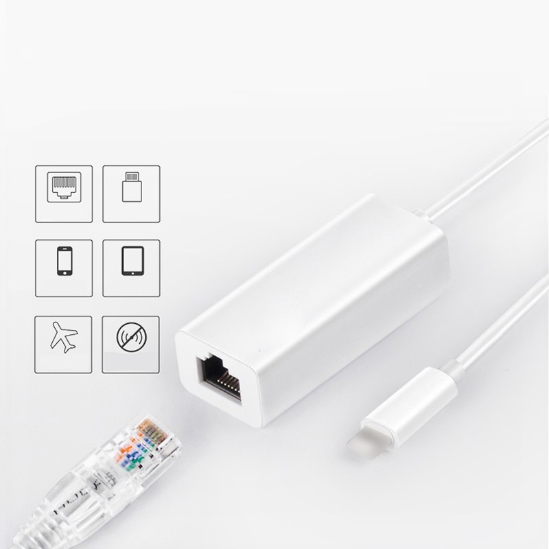 Bộ điều hợp mạng Lightning tới Ethernet 100Mbps cho Iphone/Ipad | BigBuy360 - bigbuy360.vn