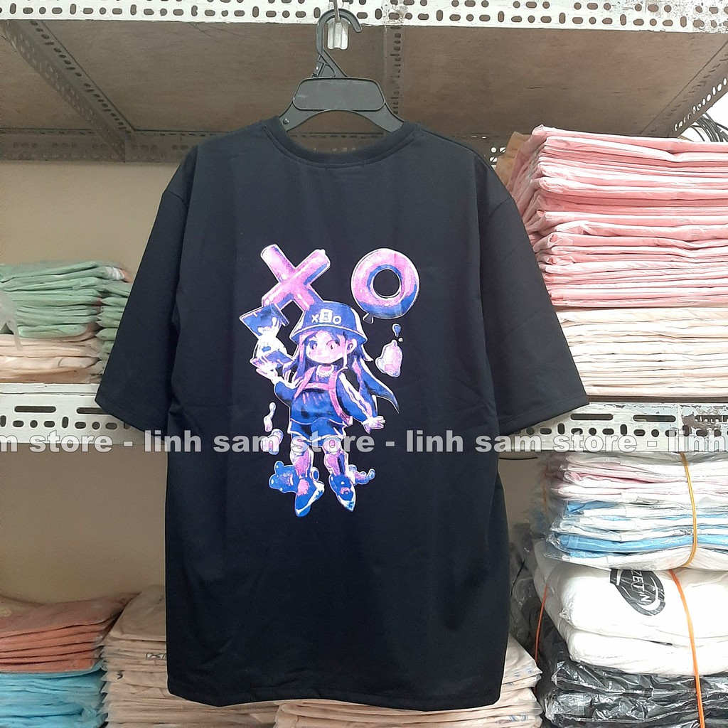 Áo thun tay lỡ nam nữ SAM CLO phông form rộng Unisex, mặc cặp, nhóm, lớp in hình cô gái chữ NOW CARO XO | BigBuy360 - bigbuy360.vn