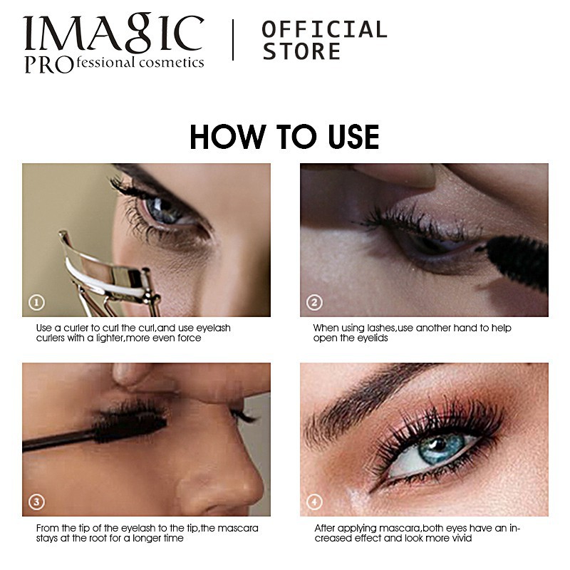 Mascara IMAGIC Màu Đen Chống Nước Uốn Mi Cong và Dài Hiệu Quả 0.39g | BigBuy360 - bigbuy360.vn