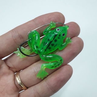 Mồi Câu Lure Nhái Silicon Có lưỡi Chống Vướng