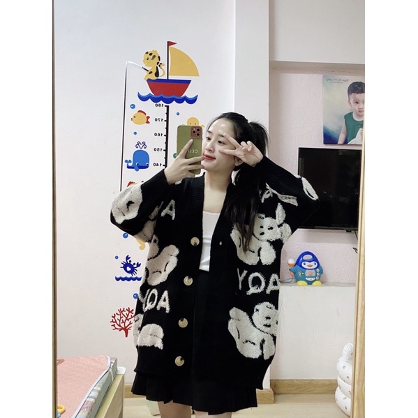 Áo Cadigan Gấu