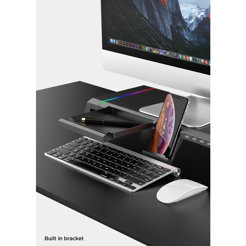 💎SALE💎Bàn kê Laptop Gaming RCB Đèn LED cao cấp - Kệ để màn hình đa năng💎SALE💎