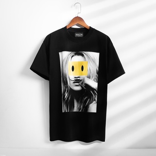 Áo thun tay lỡ Unisex, Không cổ form rộng in hình Yellow Eyes - Bộ sưu tập áo phông KINGON
