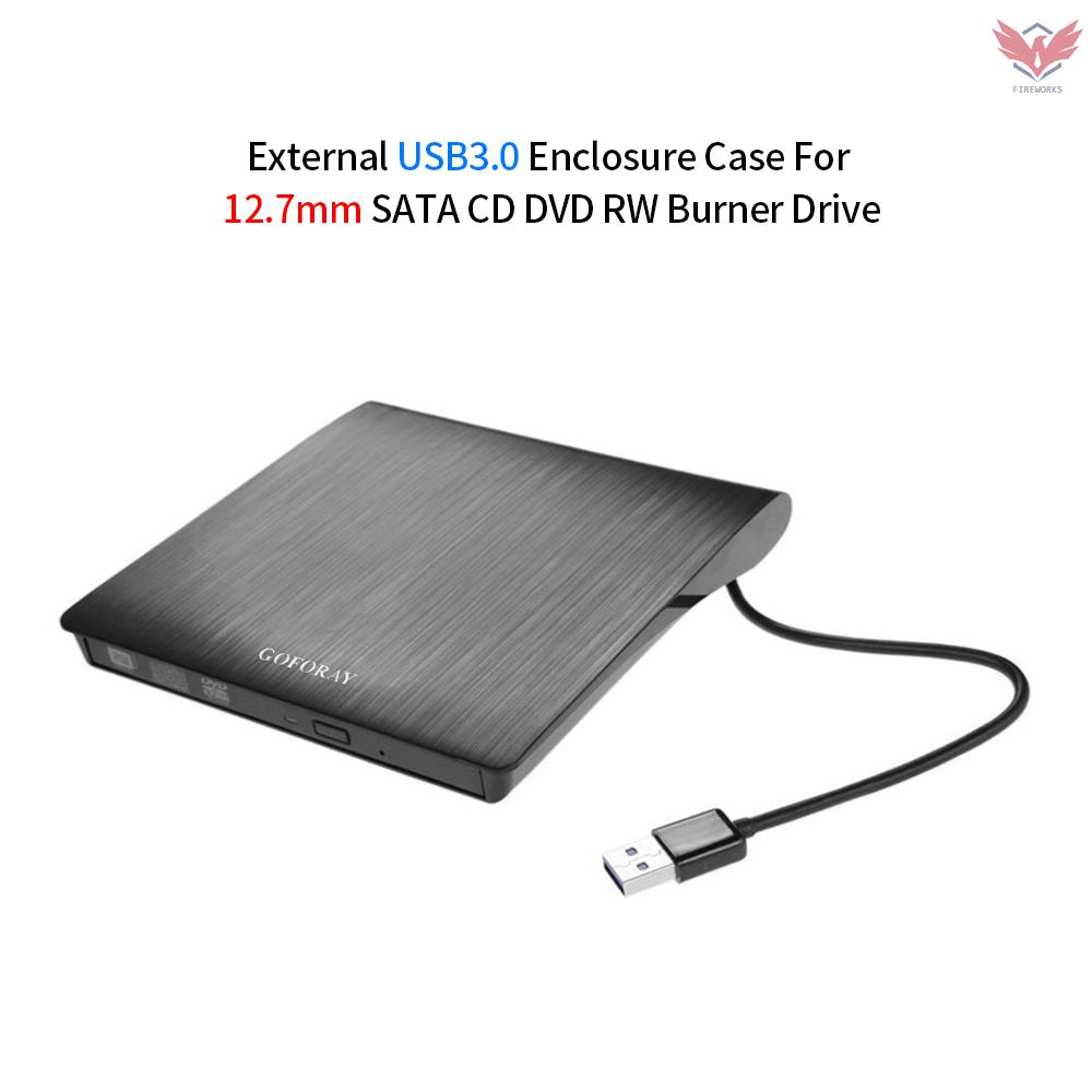 Hộp Đựng Ổ Cứng Ngoài Usb 3.0 Cho 12.7mm Sata Cd Dvd Bd-Rom Bd-Re Đen | BigBuy360 - bigbuy360.vn