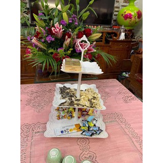 [ Combo ] Khay đựng bánh mứt 3 tầng