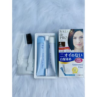Thuốc nhuộm tóc Phủ Bạc 100% chuyên nghiệp Salon De Pro - Made in Japan