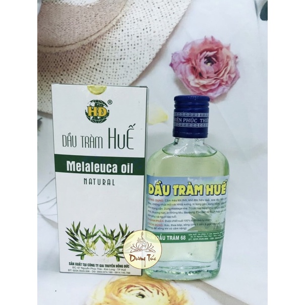 Dầu Tràm Huế 100ml Nhãn Hiệu Hồng Đức (Nhãn Trắng)