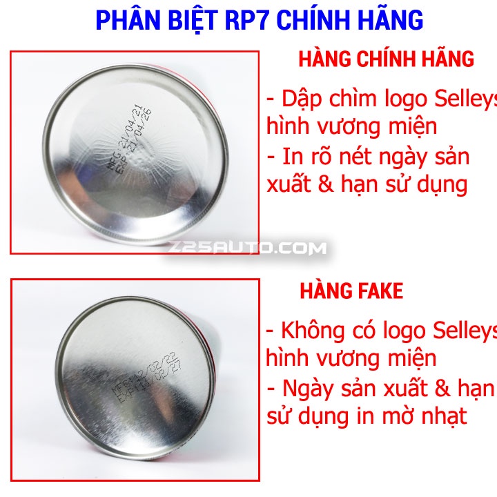 RP7 chính hãng bình xịt tẩy rỉ sét và bôi trơn kim loại SELLEYS