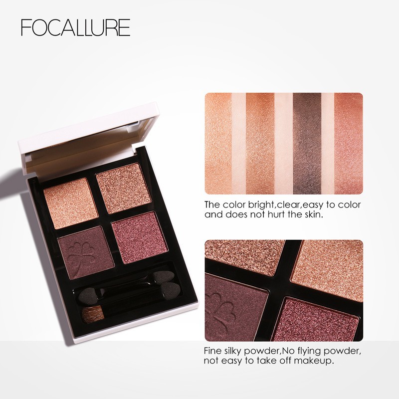 Bảng phấn mắt FOCALLURE 4 màu mới