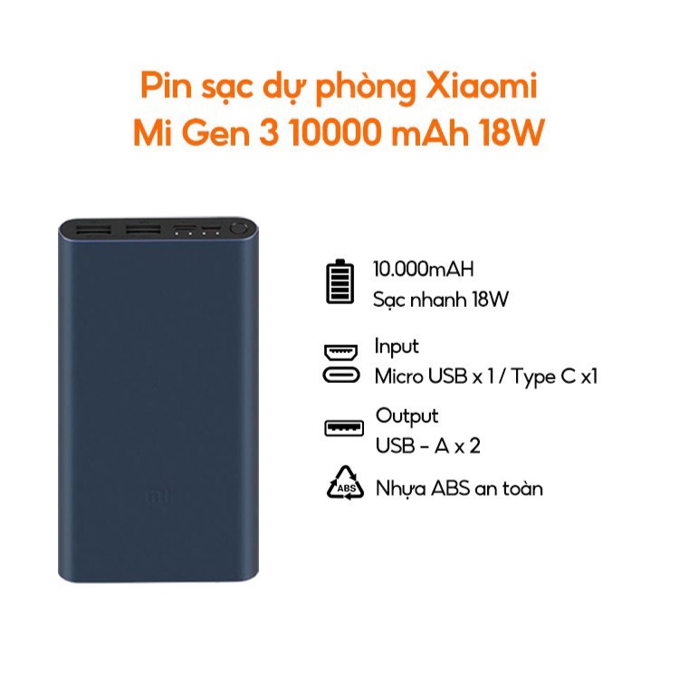 pin dự phòng Xiaomi - PHỤ KIỆN NHÀ TÁO