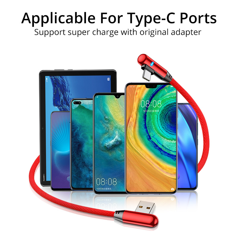 Cáp sạc chơi FONKEN 90 độ cho điện thoại Dây game Micro Usb Type-C