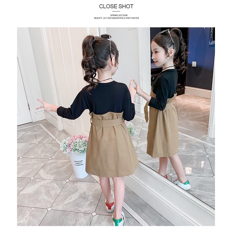 Set váy liền hàng quảng châu cao cấp dành cho bé gái từ 18 -55 kg