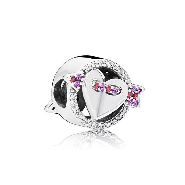 Mặt Dây Chuyền Mạ Bạc S925 Hình Hoa Và Bướm Xinh Xắn