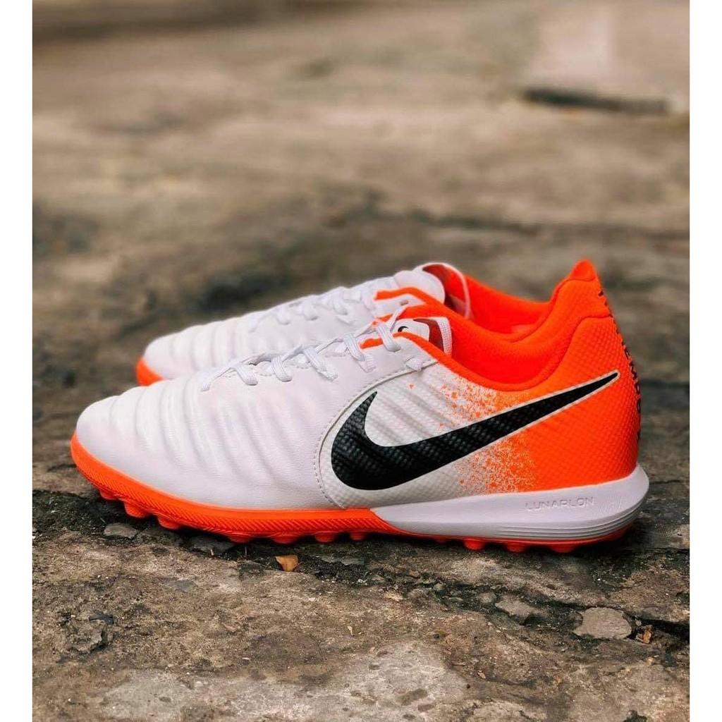 Giày Đá Bóng Tiempo LegendX 7 Pro Trắng Xanh TF