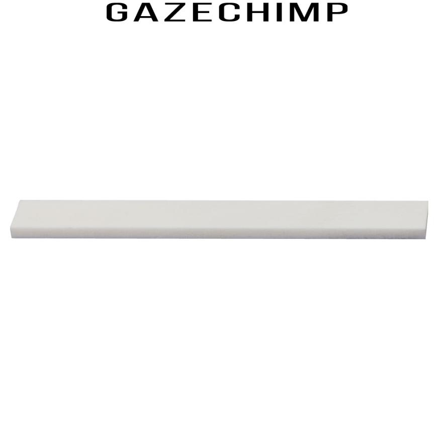 [GAZECHIMP]Beige Bone Bridge Saddle for Acoustic Guitar Replacement Parts Luthier DIY