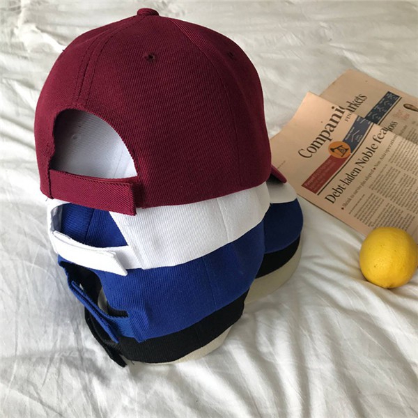 Mũ lưỡi trai màu trơn đơn giản cho nam nữ nhiều màu tuỳ chọn