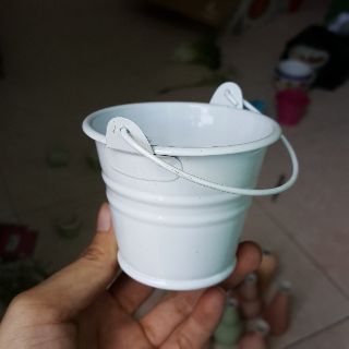 Xô nhỏ làm bình hoa handmade