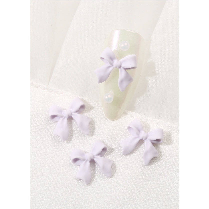 Charm nơ đính móng siêu xinh dành cho Nail combo 10 cái