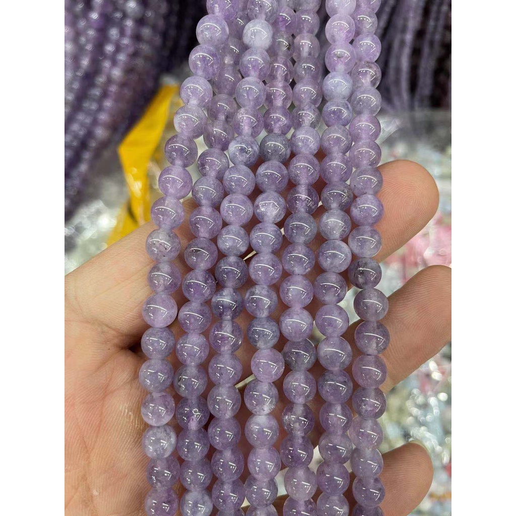 DIY Amethyst Loose Round Glass Beads For making Accessoires 6/8/10mm