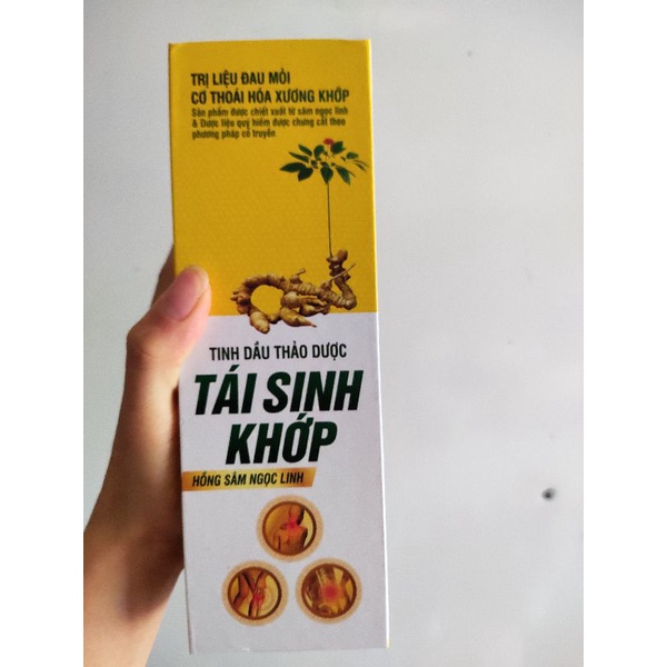 Tinh dầu thảo dược tái sinh khớp hồng sâm Ngọc Linh