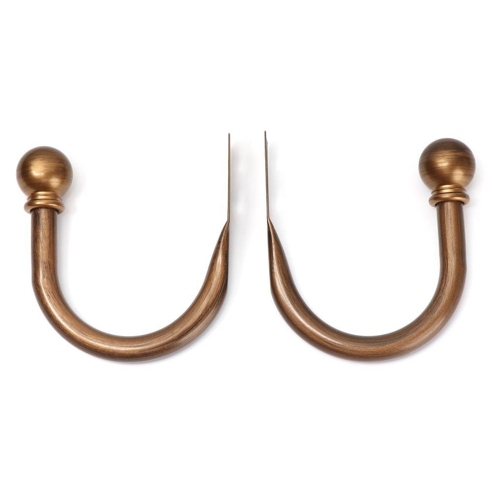 Bộ 2 Giá Đỡ Rèm Cửa Hình Chữ U Kiểu Dáng Đơn Giản Hiện Đại