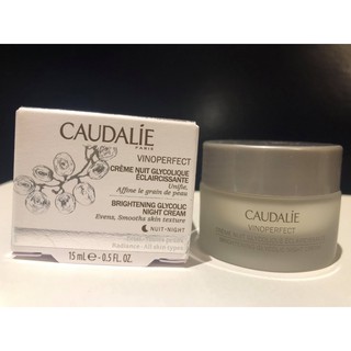 Caudalie Vinoperfect Brightening Glycolic Night cream kem dưỡng sáng min da ban đêm mini 15ml fullbox