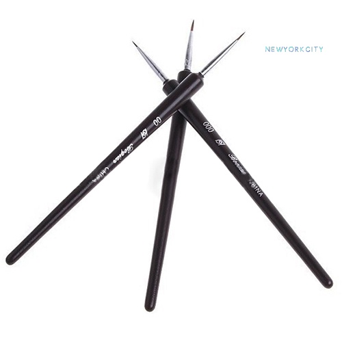 Set 3 Cọ Vẽ Trang Trí Móng Tay Chuyên Dụng