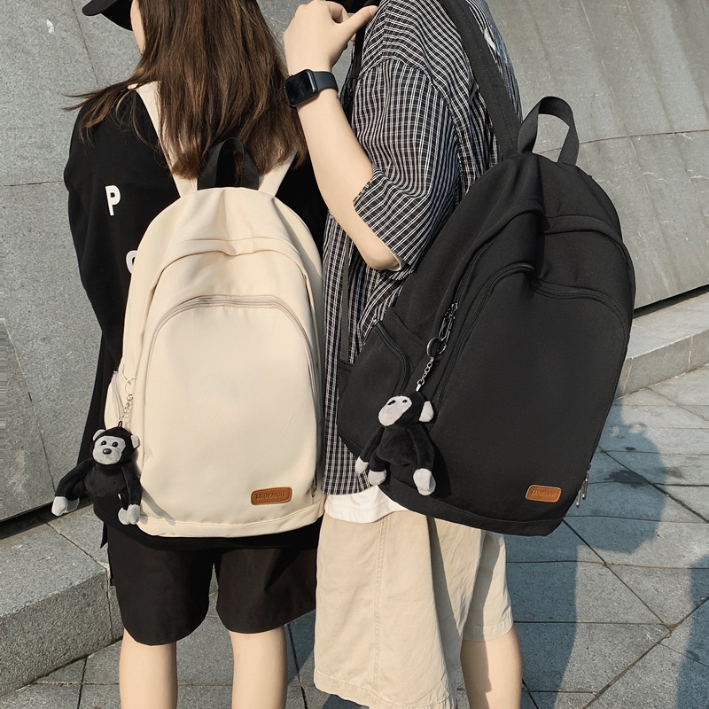 Balo màu trơn cỡ lớn thiết kế đơn giản thời trang