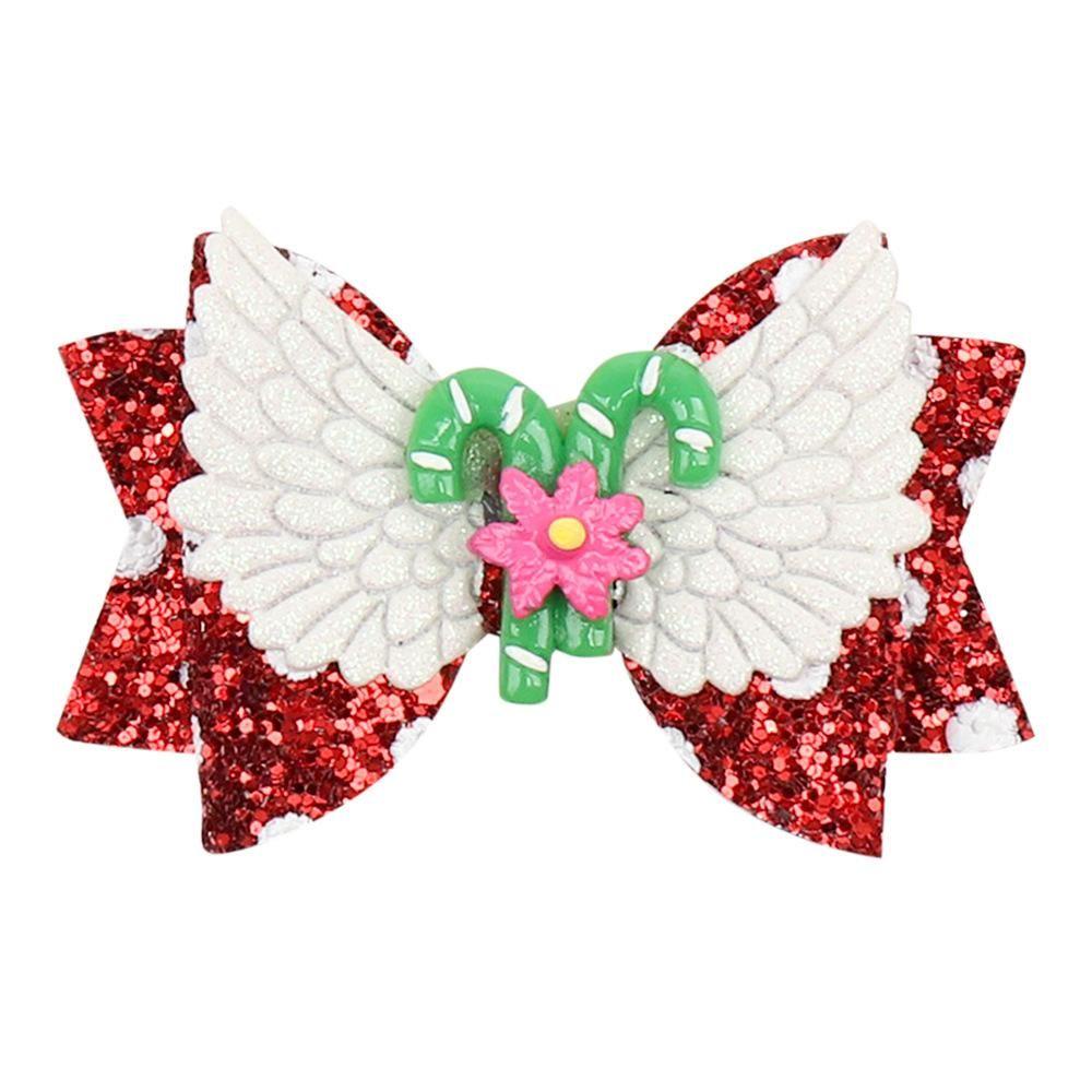 Kẹp Tóc Hình Nơ / Ông Già Noel Đính Kim Tuyến Lấp Lánh Thời Trang Cho Bé
