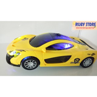 [Đồ chơi đèn nhạc]  XE ĐUA THỂ THAO MỞ CỬA 2 BÊN, TỰ CHẠY (Dùng pin)