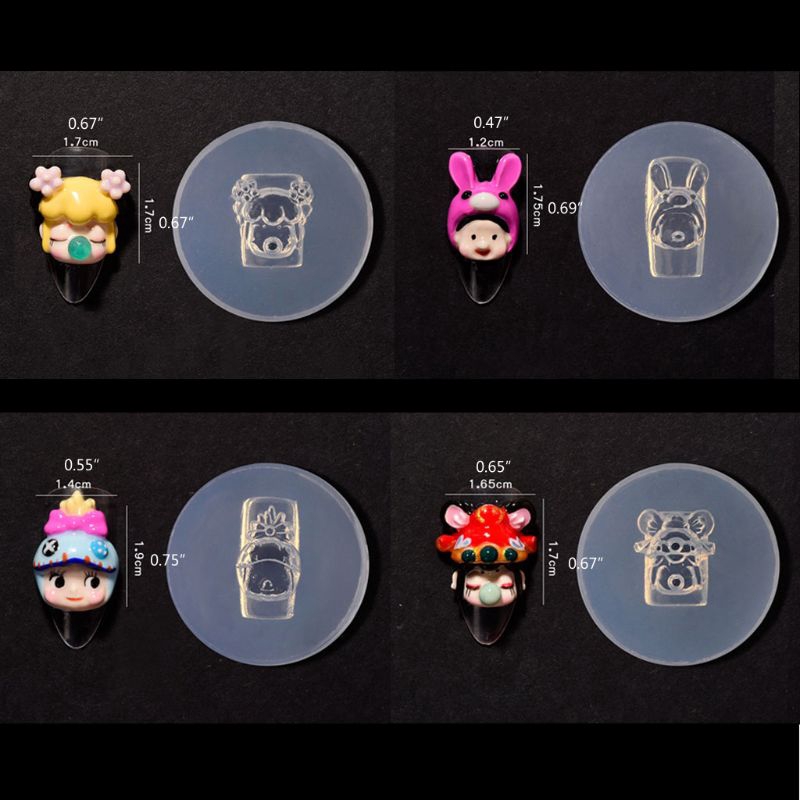 Khuôn Silicon 3d Tạo Hình Búp Bê Đang Ngủ Dễ Thương Đáng Yêu Tiện Dụng