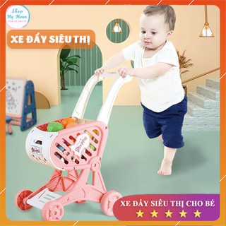 Xe Đẩy Siêu Thị Đồ Chơi Cho Bé Màu Sắc Dễ Thương