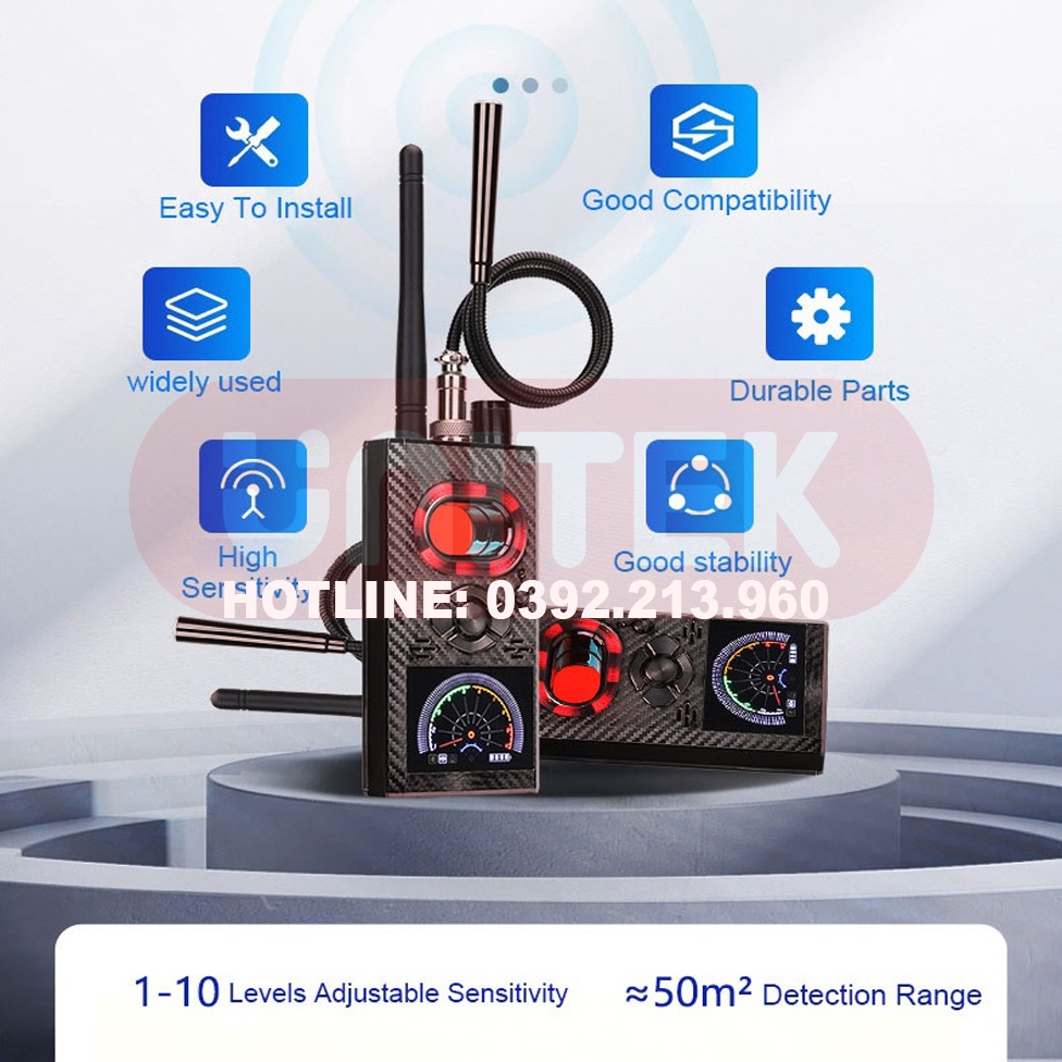 Máy Dò Phát Hiện Theo Dõi Camera, GPS, Định Vị Detector K99