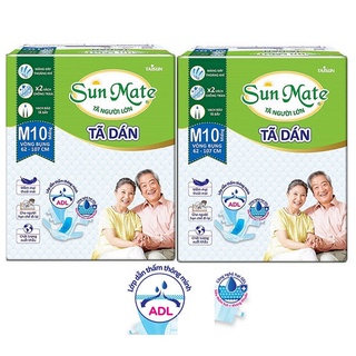 Combo 2 gói Tã dán người già Sunmate M10